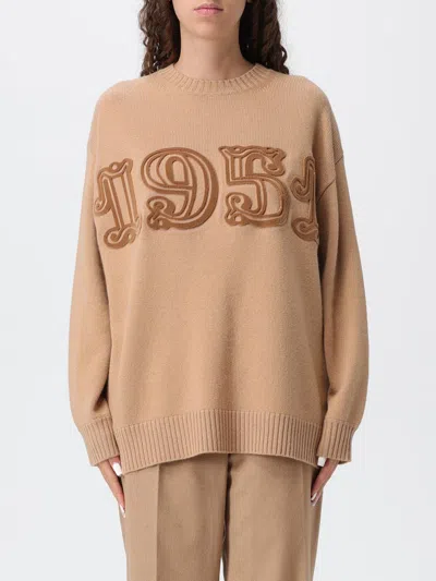 Max Mara Fido Wool And Cashmere Jumper In Brown