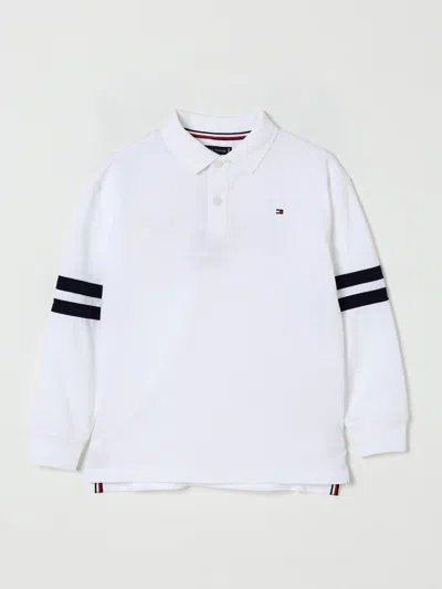 Tommy Hilfiger Polo Shirt  Kids Color White In White