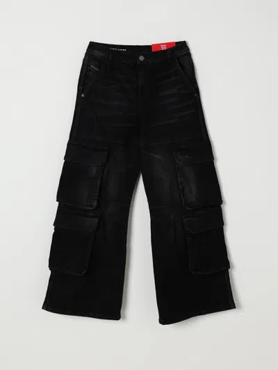 Diesel Pants  Kids Color Black In Black