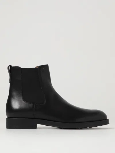 Tod's Suede Leather Chealsea Boots In Black