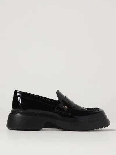 Tod's Mocassini In Pelle Nera  Donna In Black