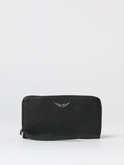 Zadig & Voltaire Womens Black Compagnon Leather Wallet In Black