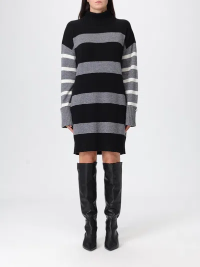 Liu •jo Liu Jo Knitted Dress With A Horizontal Stripe Pattern In Multi
