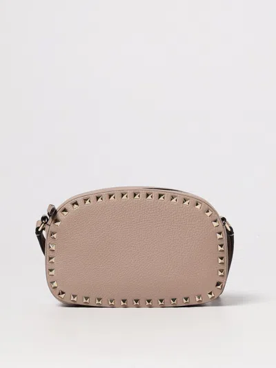 Valentino Women Beige Rockstud Crossbody Bag, Onesize Luxury Crossbody Bags For Women Darveys In Pink