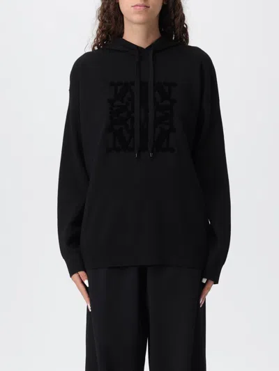 Max Mara Women Pamir Virgin Wool Sweater With Maxmaragram Flocked Motif In Animal Print