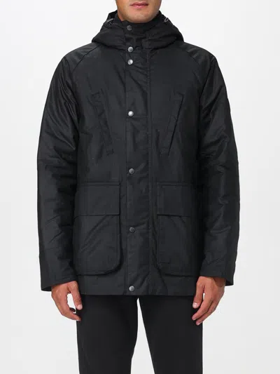 Barbour Winter Sapper Mens Wax Jacket In Black