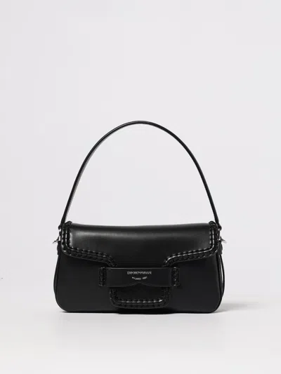 Emporio Armani Logo-detailing Shoulder Bag In Black