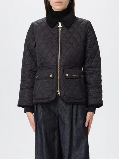 Barbour Quilted Jacket With Long Sleeves And Pockets In Multi