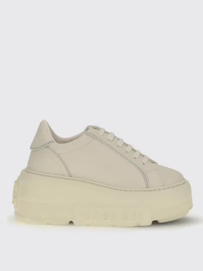 Casadei White Rubber Platform Sneakers In Multi