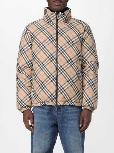 Burberry Reversible Check Puffer Jacket In Neutral