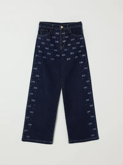 Elisabetta Franchi La Mia Bambina Jeans  Kids Color Blue In Blue