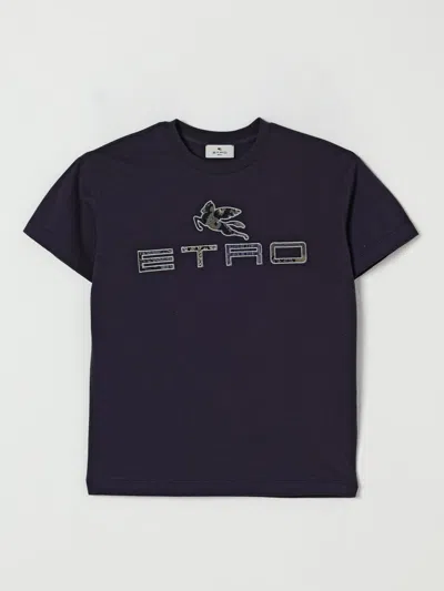 Etro Pegasus-motif Cotton T-shirt In Animal Print