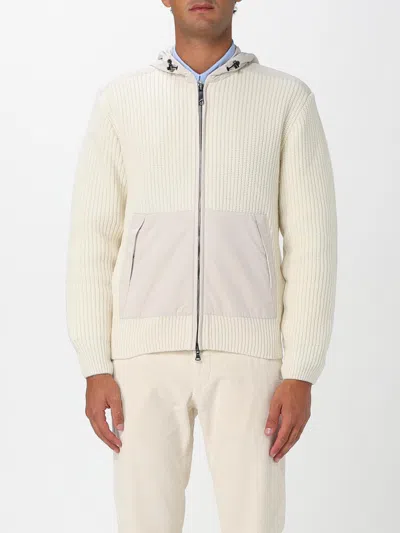 Paul & Shark Re-wool Sweatshirt With Re-130 High Density Details In Neutral