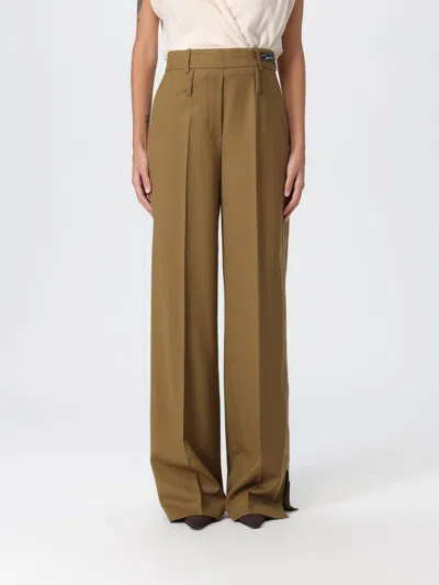 Erika Cavallini Pants  Woman Color Green In Brown