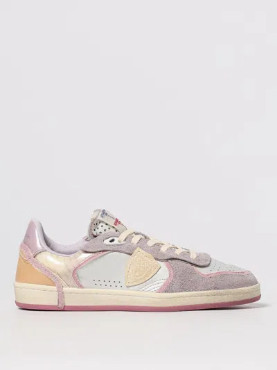 Philippe Model Round-toe Low-top Casual Shoes In Pink