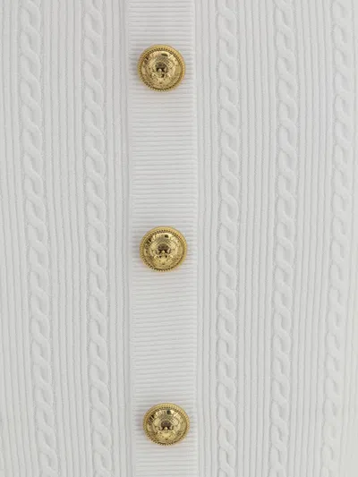 Balmain Long Skirt Viscose Blend In White