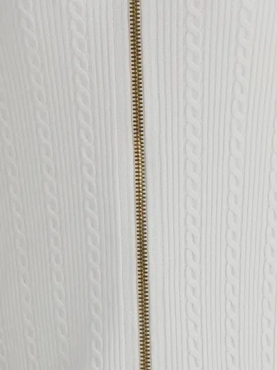 Balmain Long Skirt Viscose Blend In White