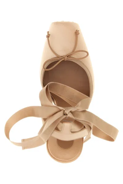 Christian Louboutin Cassia Lace Up Pumps In Neutral