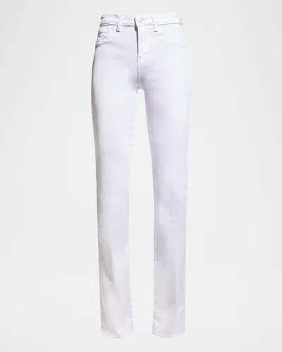 L'agence Selma Cotton Stretch High Rise Bootcut Jeans In Midnight In Black