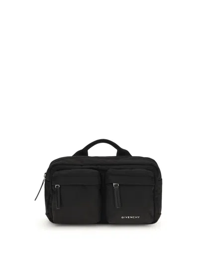 Givenchy Multi-pocket Top-handle Belt Bag In Black