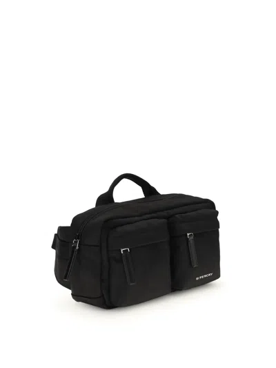 Givenchy Multi-pocket Top-handle Belt Bag In Black