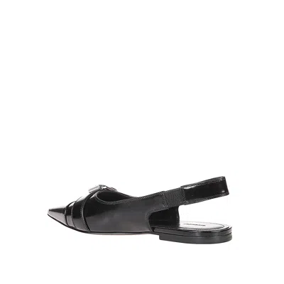 Givenchy Women Voyou Leather Slingback Flats In Black