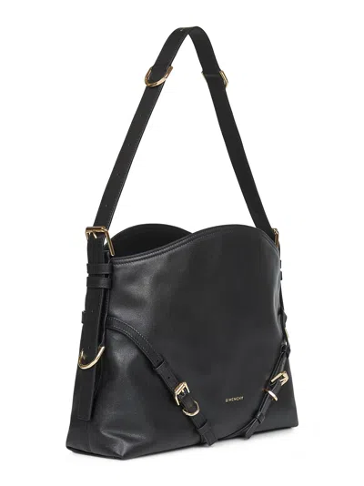 Givenchy Women Voyou Nano Bag In Polished Leather In Black
