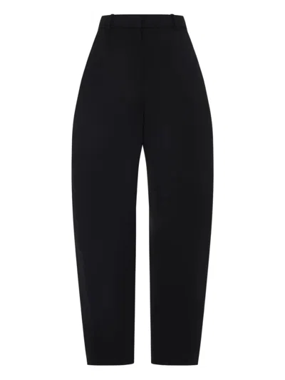Givenchy Wool Trousers With Pleated Design And Button Detail In Animal Print