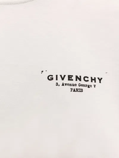 Givenchy White Cotton Jersey Crewneck T-shirt In Neutral