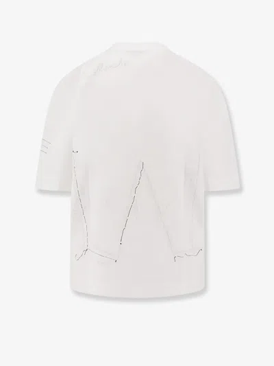 Givenchy Ribbed Crew-neck Cotton T-shirt With Graphic Print In White