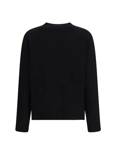 Givenchy Womens Black Brand-intarsia Round-neck Wool And Cashmere Sweater