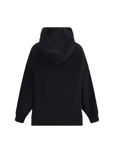Givenchy Hooded Cotton Sweatshirt Featuring Kangaroo Pocket In Black