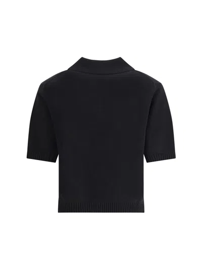 Givenchy Wool And Cashmere Polo Sweater In Black