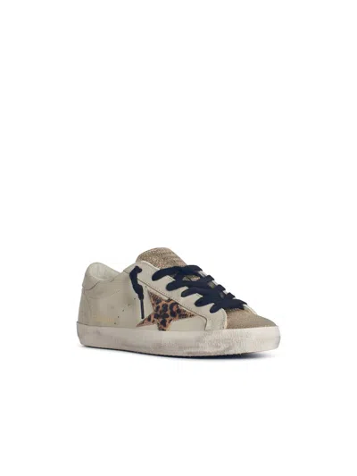 Golden Goose Light Beige/animalier Super-star Sneaker In Neutral