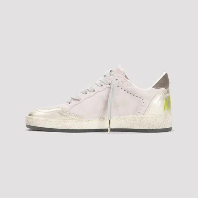 Golden Goose Ballstar Suede Upper Toe Tongue Heel And Spur Leather Star Sneakers Multicolor In Neutral