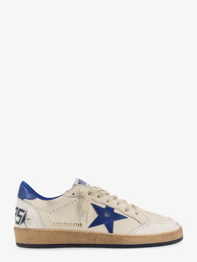 Golden Goose Vintage Low-top Sneakers With Laminated Leather Details In White