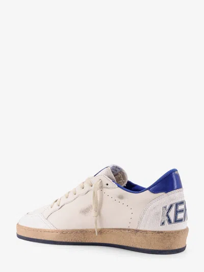 Golden Goose Vintage Low-top Sneakers With Laminated Leather Details In White