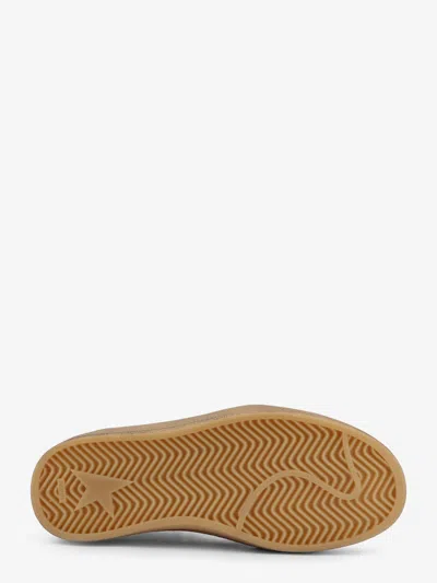 Golden Goose Ball Star Sneakers In Leather With Laminated Star And Suede Heel Tab Shoes In White