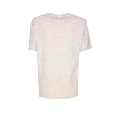 Golden Goose Regular Fit Vintage Treatment Slub Jersey T-shirt In Neutral
