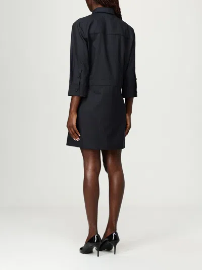 Gucci Womens Horsebit Long-sleeves Wool Mini Dress Ardesia Grey In Black