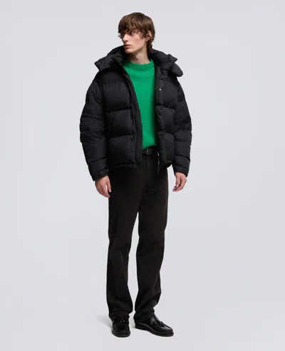 Aspesi Zipped Hooded Puffer Jacket In Black