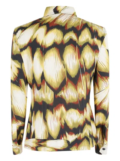 La Doublej Tailored Multicolored Abstract Print Shirt In Multi