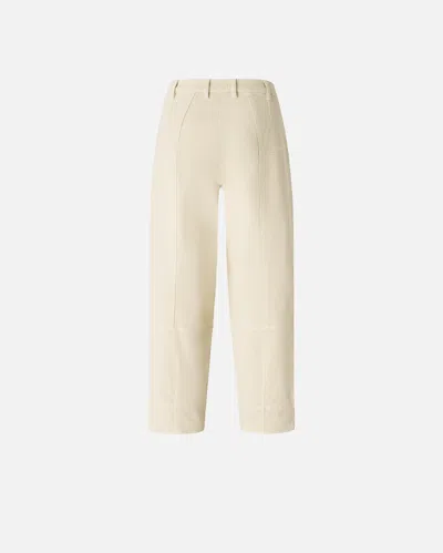 Pinko Soft-touch Cotton Balloon Trousers In Neutral