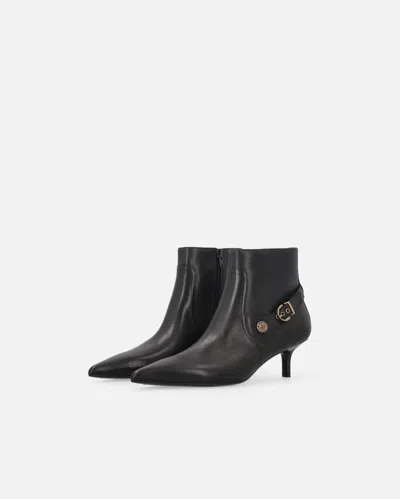 Pinko Stylish Ankle Boots Kitten Heel In Black