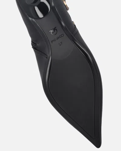 Pinko Stylish Ankle Boots Kitten Heel In Black