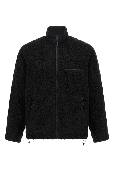 Gramicci Sherpa-fleece Reversible Jacket In Black