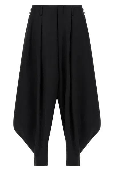 Comme Des Garçons Homme Deux Wool Balloon Wide-leg Trousers In Black