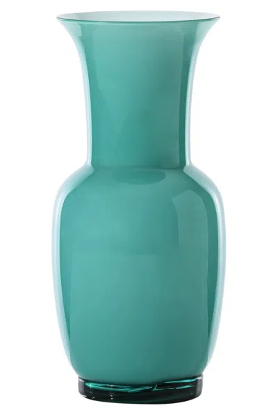 Venini Opalino Vases Green In Green