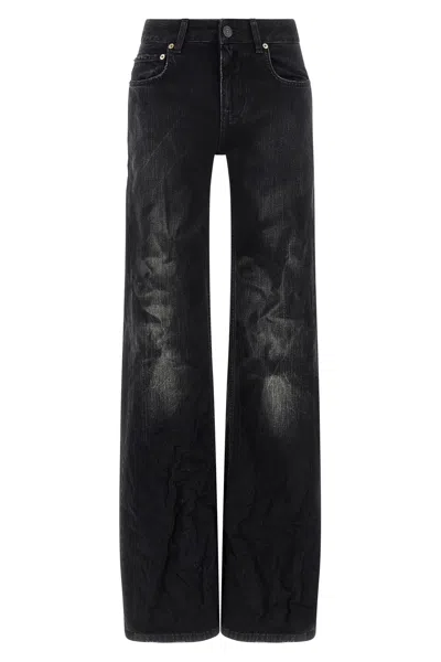 Balenciaga Wide Leg Pants In Black