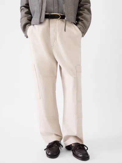 Jacquemus Cargo Trousers With Pockets And Loops In Neutral
